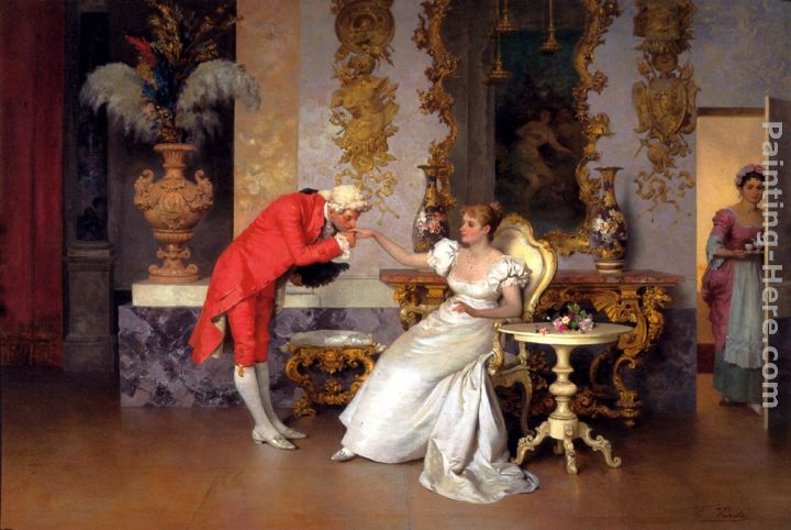 The Suitor painting - Francesco Beda The Suitor art painting
